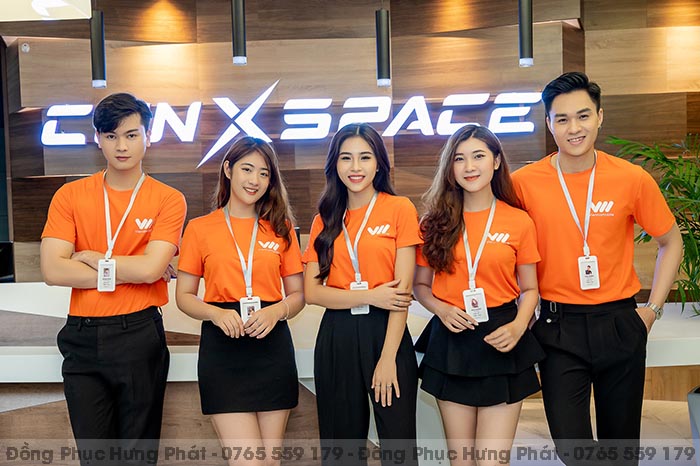 áo thun đồng phục công ty doanh nghiệp màu cam