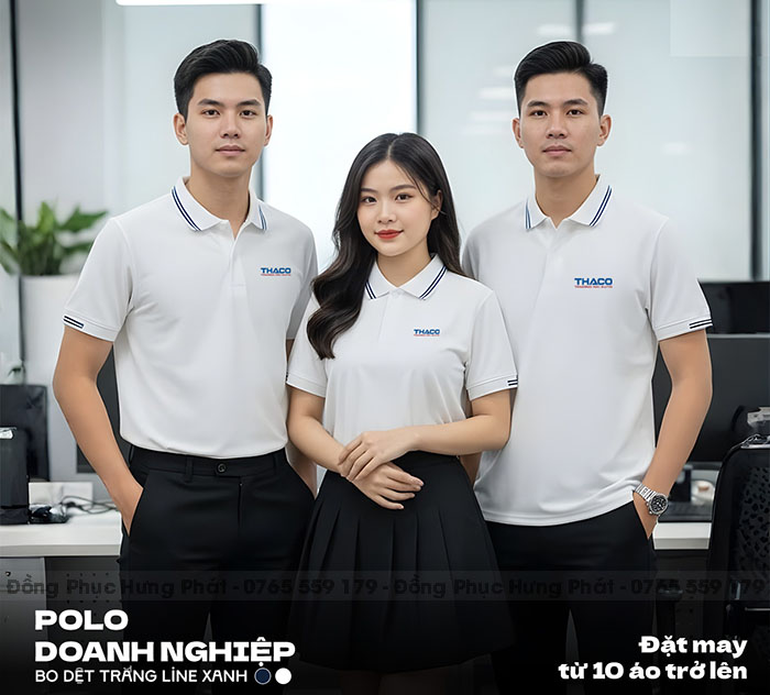 áo thun đồng phục công ty doanh nghiệp màu trắng