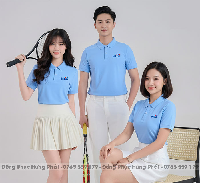 áo thun đồng phục công ty doanh nghiệp màu xanh biển