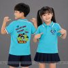 áo lớp có cổ màu xanh biển