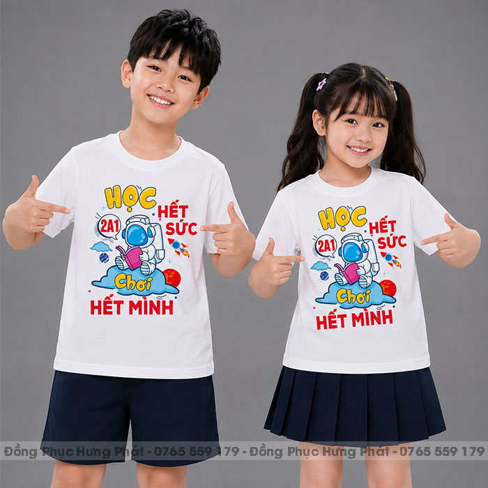 áo lớp màu trắng