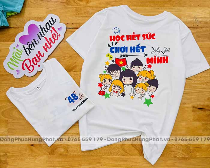 áo thun lớp cổ tròn màu trắng