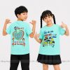 áo thun lớp màu xanh ngọc