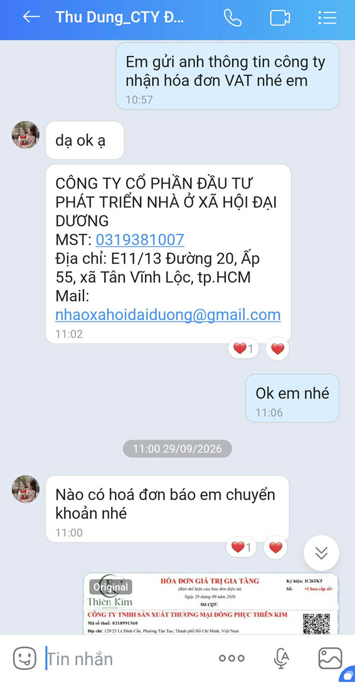 50 áo polo đồng phục công ty nhà ở xã hội đại dương, TPHCM