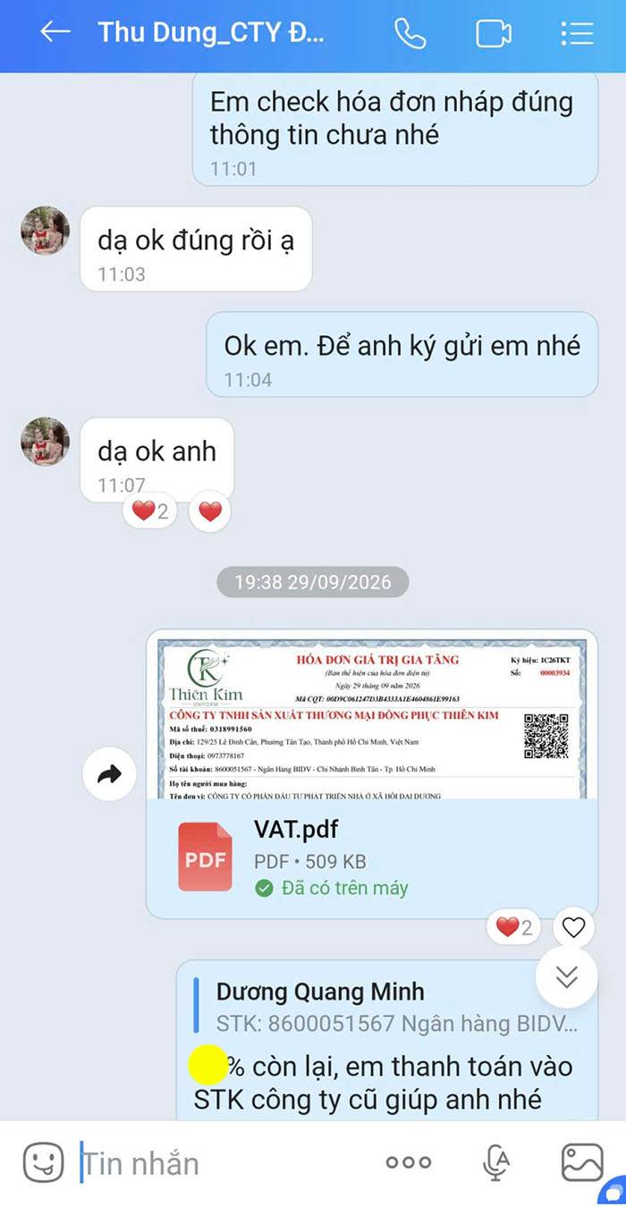 50 áo polo đồng phục công ty nhà ở xã hội đại dương, TPHCM