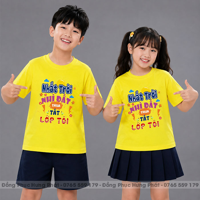 áo lớp màu vàng