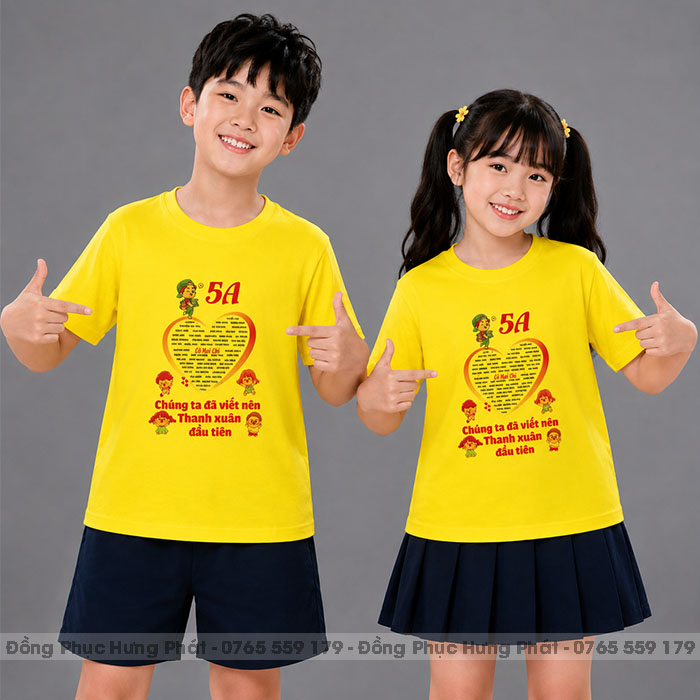áo lớp màu vàng