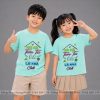 áo lớp màu xanh ngọc