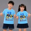 áo lớp màu xanh thiên thanh