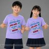 áo phông lớp màu tím nhạt