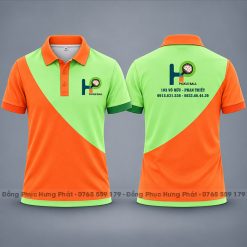áo thun đồng phục 3d pickle ball thể thao màu cam xanh