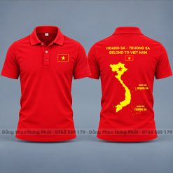 áo thun hoàng sa trường sa việt nam màu Đỏ