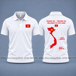áo thun hoàng sa trường sa việt nam màu Trắng