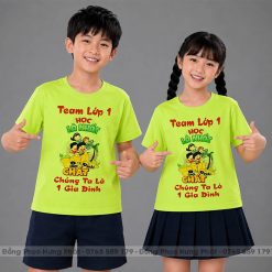 áo thun lớp màu xanh cốm