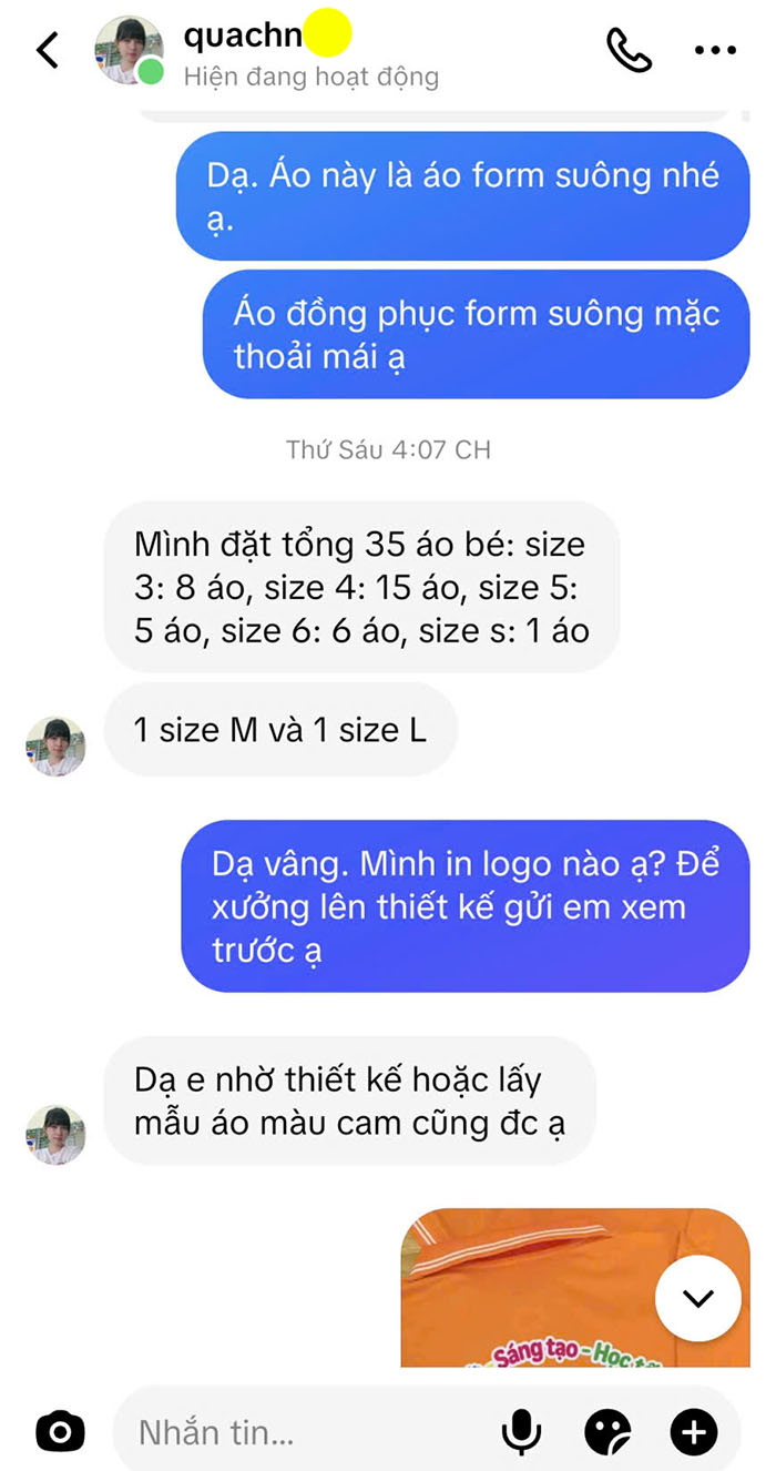 37 áo đồng phục mầm non Lớp Lá 7 trường Hoa Sen, Vĩnh Long