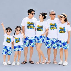 áo thun đồng phục gia đình 3 thể hệ đi chơi