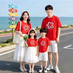 áo thun đồng phục gia đình in hình ngôi sao