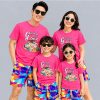 áo thun đồng phục gia đình là số 1 màu hồng dâu