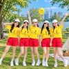 Áo Thun Đồng Phục Team Building Bàn Tay Love You màu Vàng