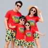 áo thun gia đình đi biển in chữ family fun day