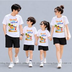 áo thun gia đình in hình gia đình là điều tuyệt vời nhất