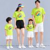 áo thun gia đình màu xanh cốm