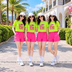 Áo Thun Đồng Phục Team Building Hi màu Xanh chuối