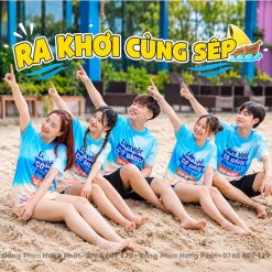 áo thun team building in 3D làm việc cố gắng